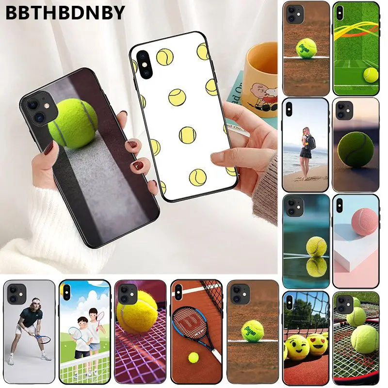 Чехол для телефона теннисный мяч ТПУ Мягкий силиконовый чехол iPhone 11 pro XS MAX 8 7 6 6S Plus