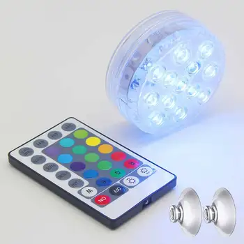 

Fountain Color Changing Aquarium Magnets IP66 Waterproof Underwater Lamp LED Pool Light Remote Control Wedding Party Submersible