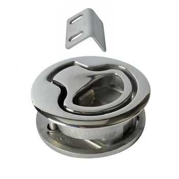 

Locker Hatch Latch Deck Round Lock 1pc Flush Handle Accessories Ajustable Marine