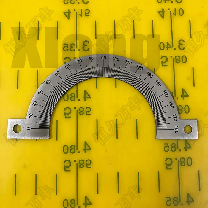 

Outer Diameter: 76 Mm 180 Degree Semi-Circular Dial With Positioning Hole Angle Plate Stainless Steel Angle Plate 76 # 53 # 1