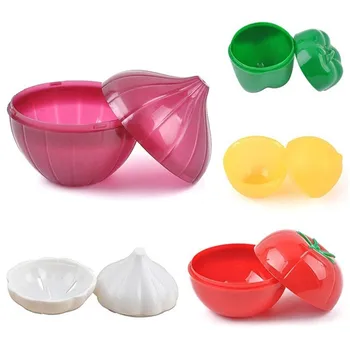 

5pcs Crisper Onion Garlic Pepper Tomato Lemon Plastic Refrigerator Organizer Fruit Storage Box kitchen Vegetable Fruit Container