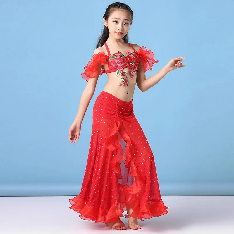 Одежда для танцев летняя новая сексуальная одежда для выступлений бюстгальтер длинная юбка костюм для выступлений костюм для танца живота одежда для выступлений для девочек