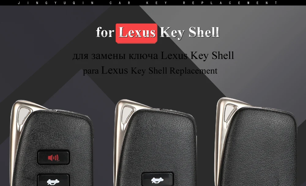 Jinyuqin 2/3/4 pulsante copertura Shell chiave auto remota per Lexus NX GS RX IS ES GX LX RC 200 250 350 LS 450H 300H sostituzione custodia chiave - H147efabc5a2b4d1c8d1f0fd5483ad50cU
