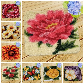 

Smyrna Knooppakket Do It Yourself Birthday Present Pastoral Needlework Mat Kit Almofadas Latch Hook Kits Diy Sofa Shape Cushions