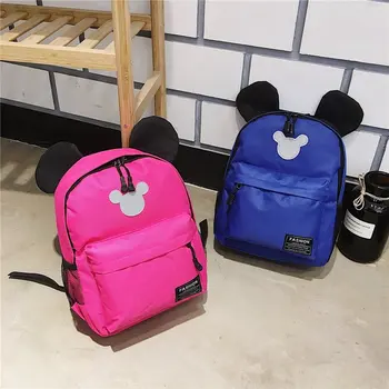 

Girls Backpack Mickey Cartoon Shoulder School Bag Children Travel Backpack Girl Boy Mini Minnie Backpacks Mochila Feminina