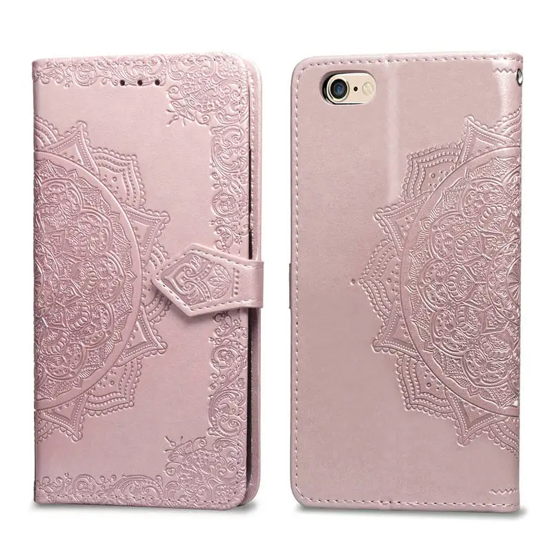 

For Iphone 6 Plus Flip Fashion Leather Wallet Card Slot Stand Shockproof Back Cover For Iphone 6 6Plus Anti-fall Cases Cover