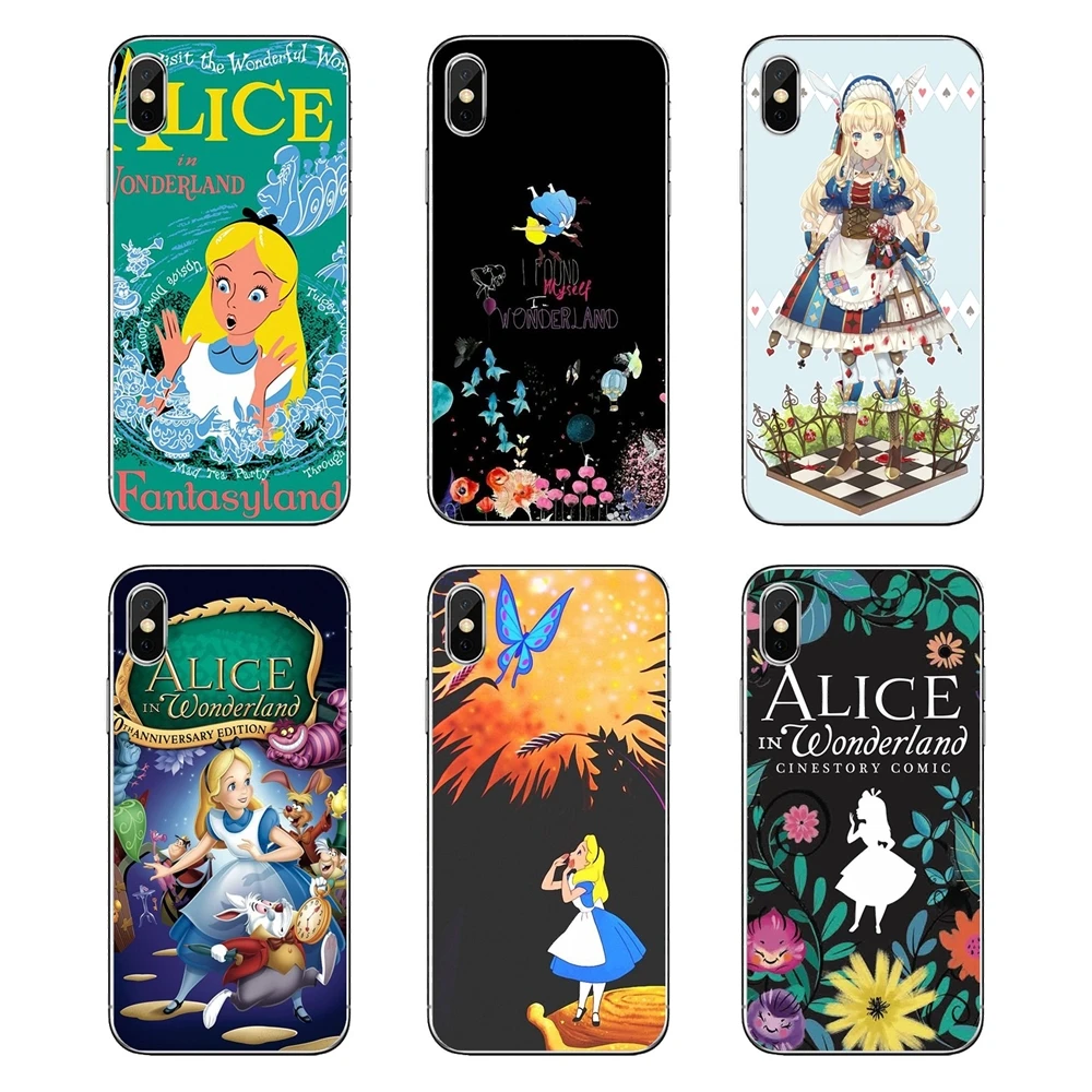 Прозрачные мягкие чехлы Alice in Wonderland для iPod Touch iPhone 4 4S 5 5S 5C SE 6 6S 7 8 X XR XS Plus MAX |