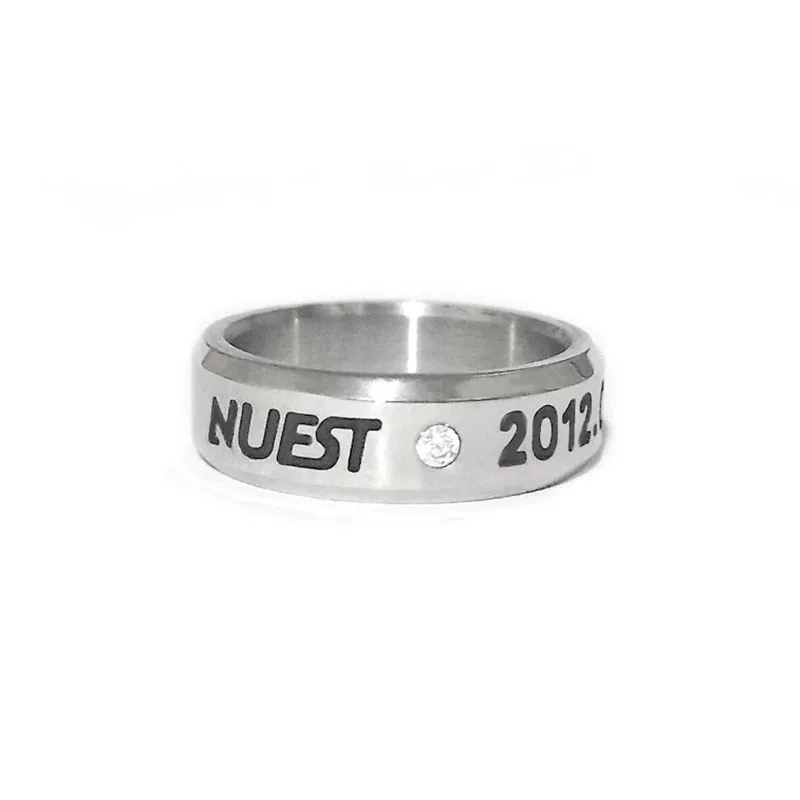 1 шт Kpop SS501 NUEST UKISS FTISLAND кольцо для женщин с цепочкой свободный размер 7#19419 - Цвет основного камня: NUEST
