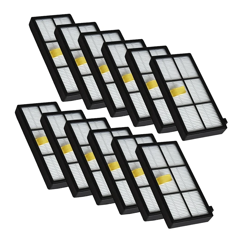 

-12 Pcs Hepa Filter Kit for IRobot Roomba 800 900 Series 870 880 980 Vacuum Cleaner Accessories Parts Replacement