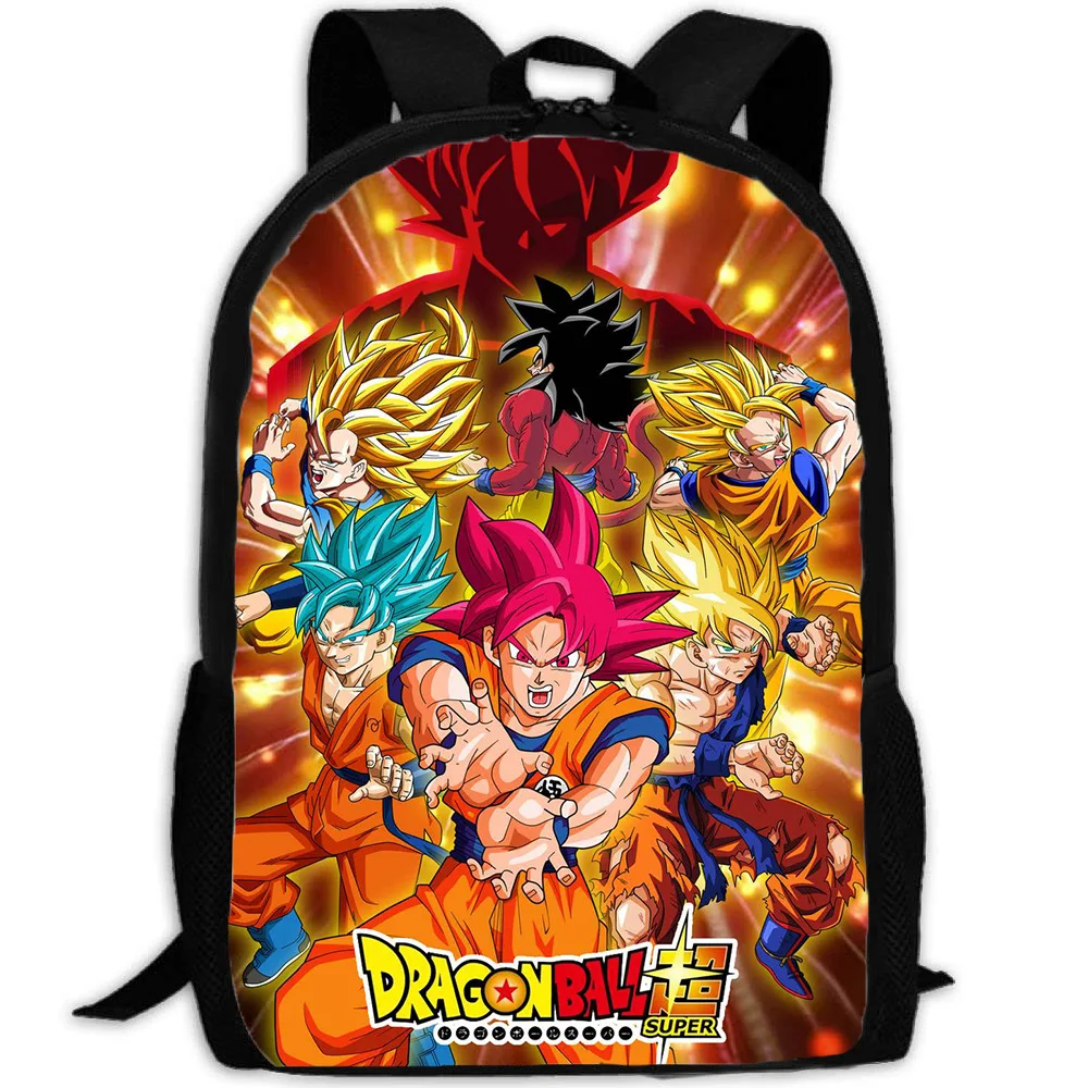 

Sun Wukong Clindamycin Super Saiyan People Backpack 17-Inch Young STUDENT'S 1-3-5 Grade School Bag Hot Selling