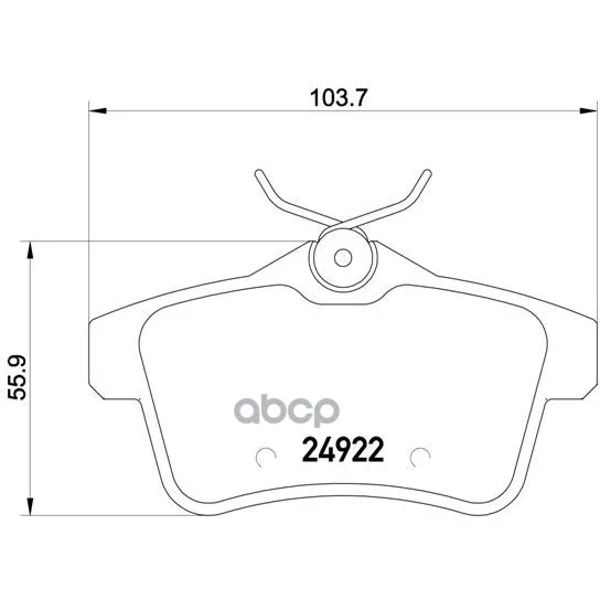 Колодки Тормозные Citroen C4 09-/Peugeot 3008/5008 09- Задние Brembo P61114 Brembo арт. P61114