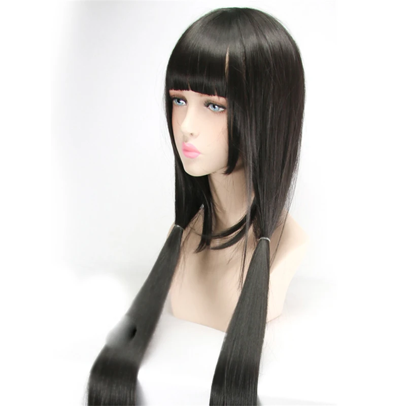 1pcs wig 1 шт. Danganronpa V3: Killing Harukawa Maki длинный парик аниме синтетические волосы Косплей Костюм декоративный реквизит для женщин девочек - Цвет: 1pcs wig