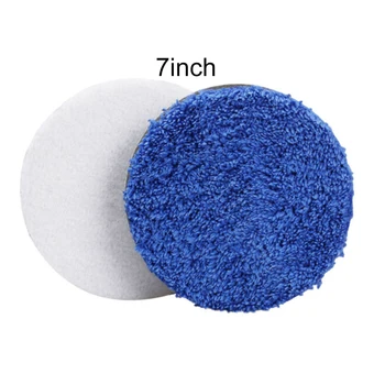 

For Car Polisher Polishing Pads Cleaning Detailing Care 2Pcs Microfiber