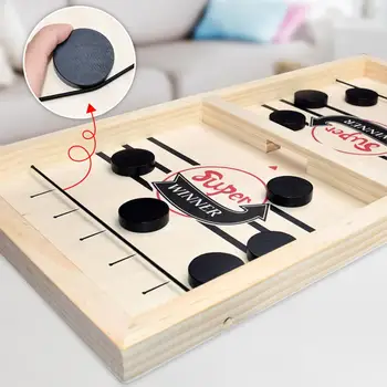 

Catapult Chess Bumper Chess Parent-child Interactive Sling Puck Table Game Desktop Board Battle Party 2 In 1 Ice Hockey Games