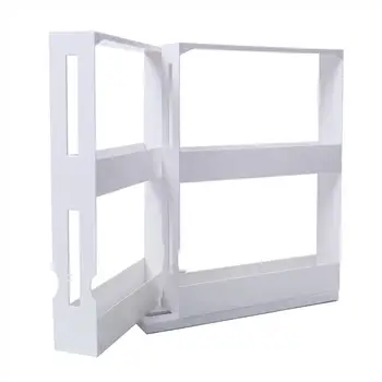 

2 Tier Slim Slide Kitchen Trolley Rack Holder Storage Shelf Organiser Push-Pull Storage Holders Racks Organization Home Storage