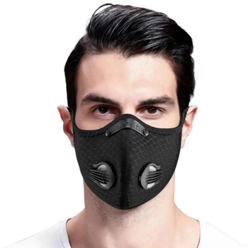

Reusable Cycling Mask PM2.5 Mask Filter Dust Mask Activated Carbon With Filter Anti-Pollution Bicycle Bike Face Mask With Filter