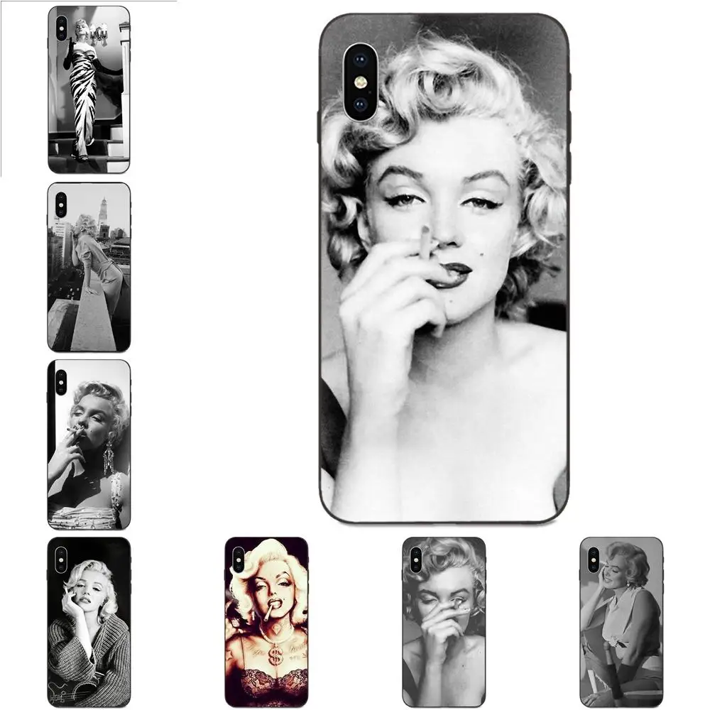 Для Huawei Honor 5A 6A 6C 7A 7C 7X 8 8A 8C 8X 9 9X 10 10i 20 Lite Pro Soft Shell 2019 Marilyn Monroe Smoking | Мобильные телефоны