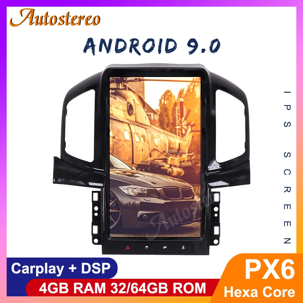 Tesla Stijl Andriod9.0 PX6 Auto Gps Navigatie Voor Chevrolet Captiva 2013-2017 Auto Radio Autoradio Multimedia Speler Carplay Dsp