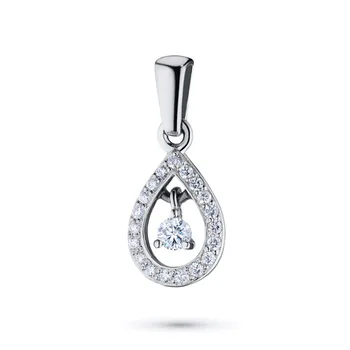 

Pendant in white gold with diamonds