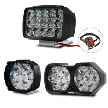 

DERI Motorcycle Headlight 9/15/18LED 15W30W Motorcycle Spot light 6500K White Moto Led Lamp Scooters Fog Light Working Spotlight