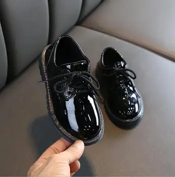 

Autumn Winter Children Sneakers kids Boots Boys Girl British Retro Baby Toddler Infant Children Party Leather Shoes Size 21-36