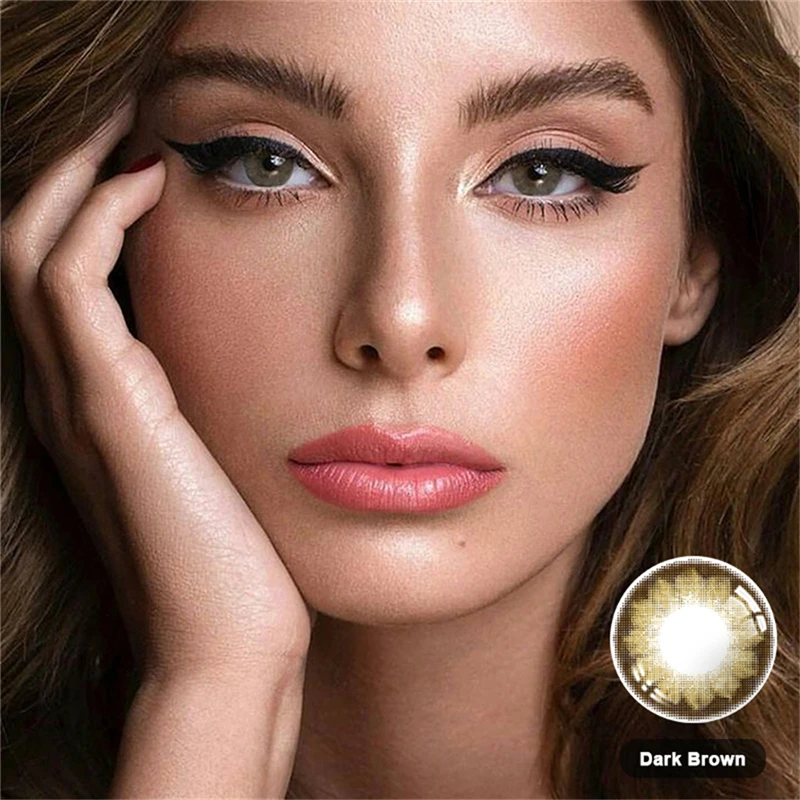 HIDROCORMyopiaContactLenses2pcsPairYearlyColorReusableContacts