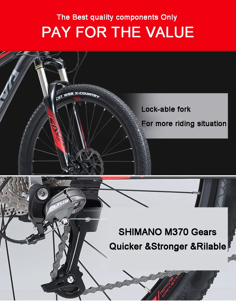 SAVA Aluminum Mountain Bike With SHIMANO Altus 27 Speed-SAVA Carbon Bike