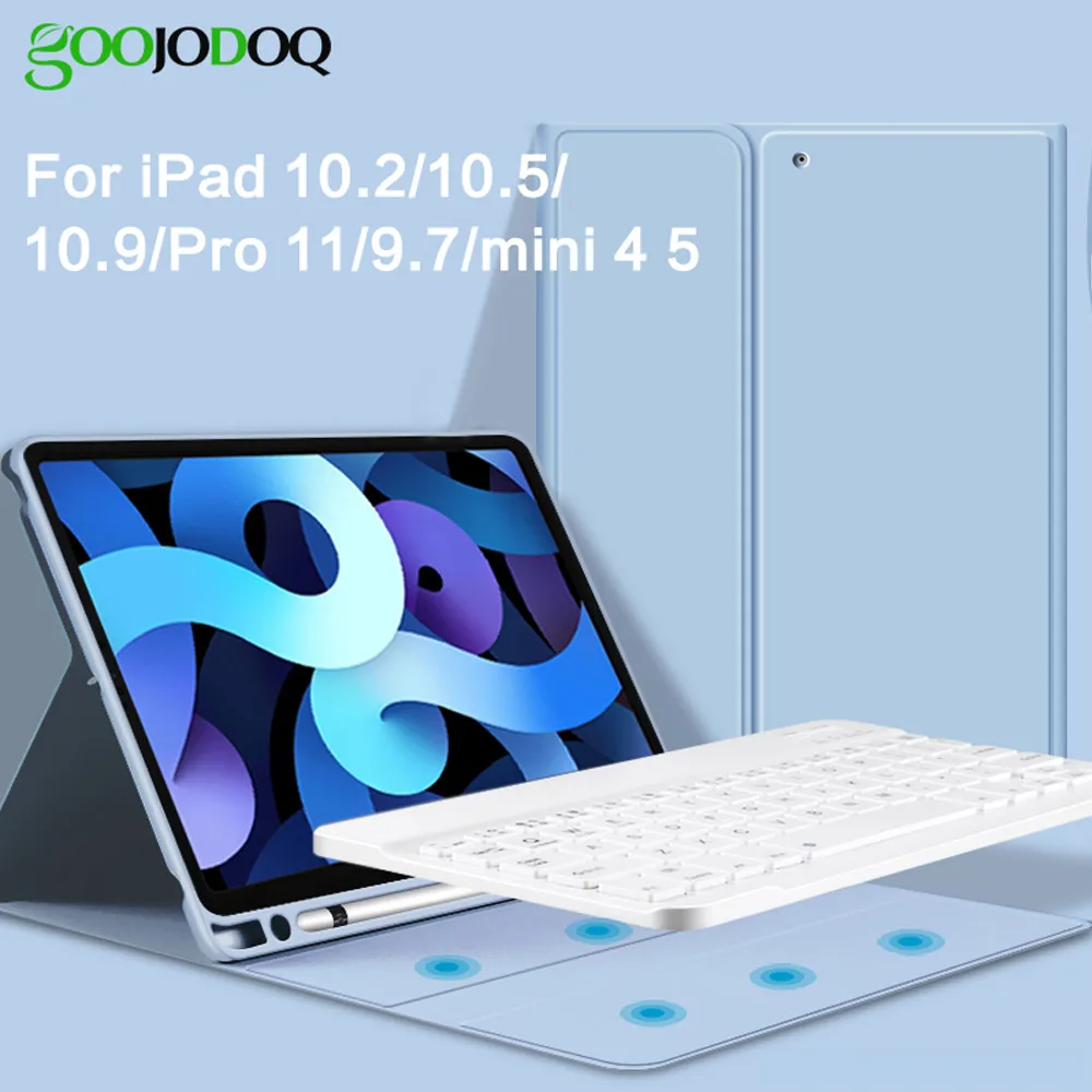 Чехол для iPad с клавиатурой 7th 8th поколение чехол Air 4 Pro 11 2020 2 1 9 7 2018 3 10 5 чехол|Чехлы