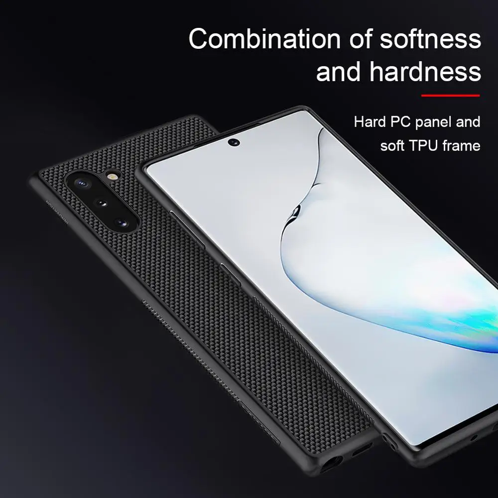 Чехол для Samsung Galaxy Note 10 Plus S10 S10e текстурированный защитный чехол накладка note
