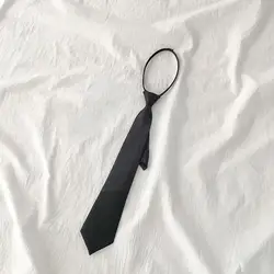 College Style Tie New Women's Clothing Versatile Student Zipper Simple Tie Lazy Type Fashion Bow Versatile Unisex B7v4