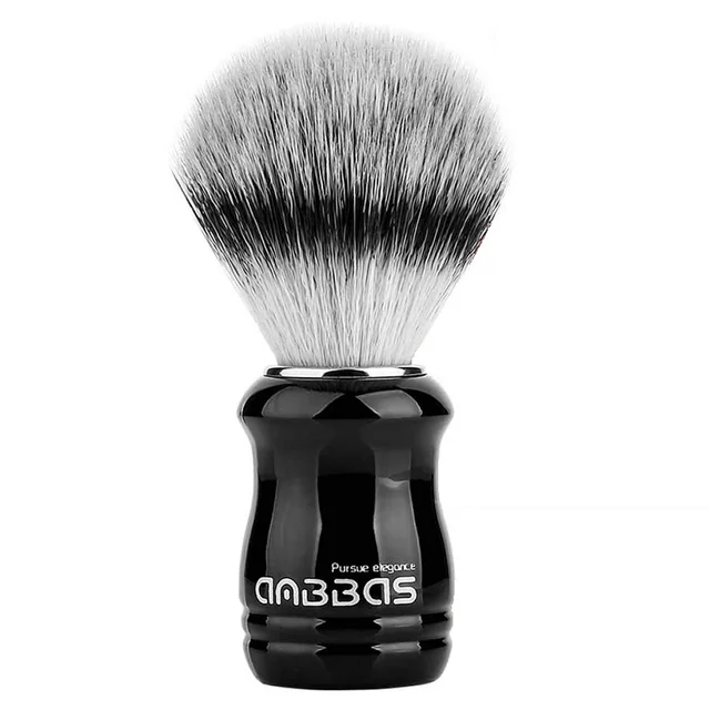 22mm Synthetic Badger Shaving Brush with Black Holder Stand 2IN1 Resin