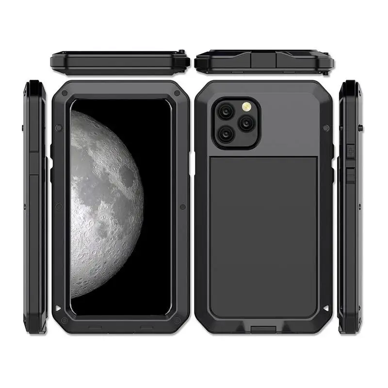 Case for iPhone 11 11pro max Three-proof Mobile Phone Protective Shell Metal Aluminum Alloy Anti-fall Waterproof Dustproof | Мобильные