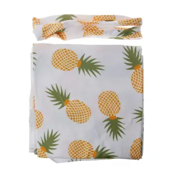 

Newborn Baby Flower Swaddle Warp Blanket Sleeping Bag Swaddling Receiving Blankets +Headband 2PCS U50F