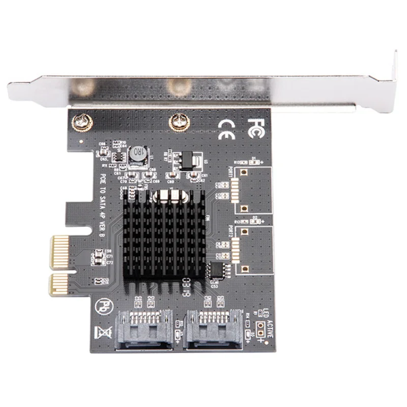 Pcie Pci Express к Sata3.0 2-port Sata Iii 6G плата адаптера контроллера расширения