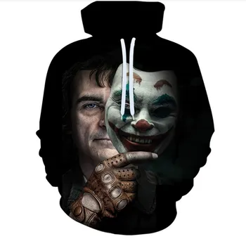 

3D Joker Hoodie Sweatshirt Men's and Women's Pullover Hoodie Sudadera Hombre Casual Brand Sportswear Sportswear