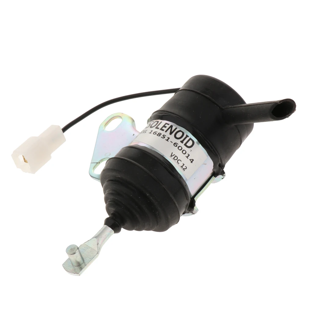 Great Fuel Shut Off Solenoid For Kubota Tractor Excavator RTV 16851-60014