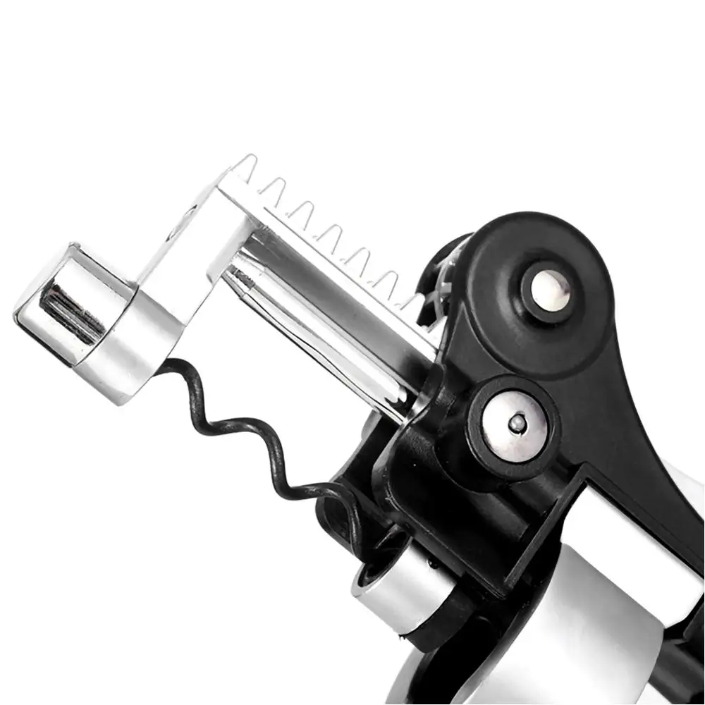 Stainless Steel Rabbit Corkscrew Wine Bottle Lever Opener Bar Cap Catcher Tools 30FP26