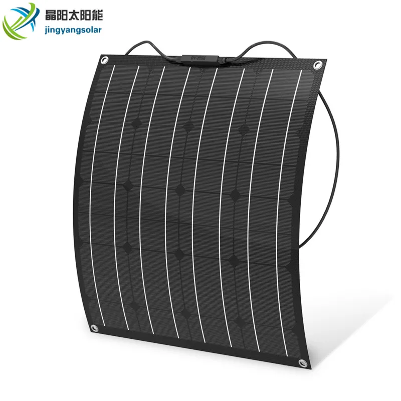 flexible solar panel 12v/18v 50w 80w 100w 150w kit home system mono solar cell battery charger for car Hiking camping