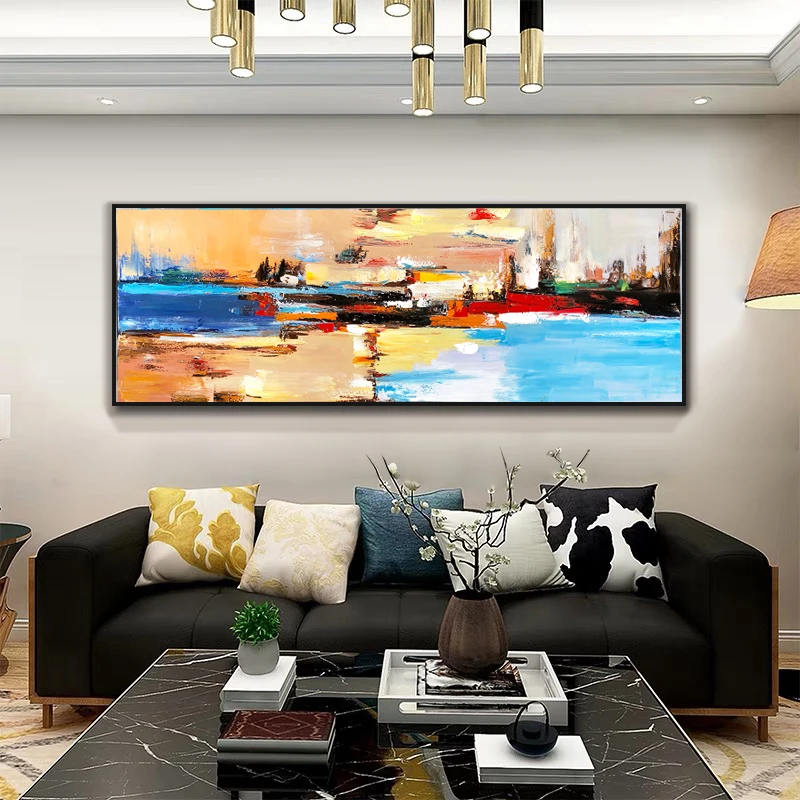

100% Handpainted Modern Abstract Oil Painting On Canvas Art Gift Home Decoration Living Room Wall Art Frameless Picture