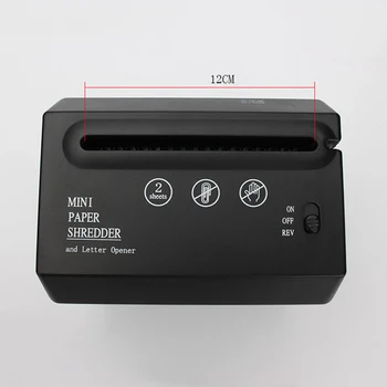 

Mini Electric Shredder A6Crusher Paper Documents Cutting Machine with Letter Opener for Home Office Desktop PUO88