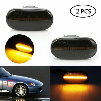 

For Acura Side Marker Light RSX Integra Super Bright Accessories Dynamic Smoked LED