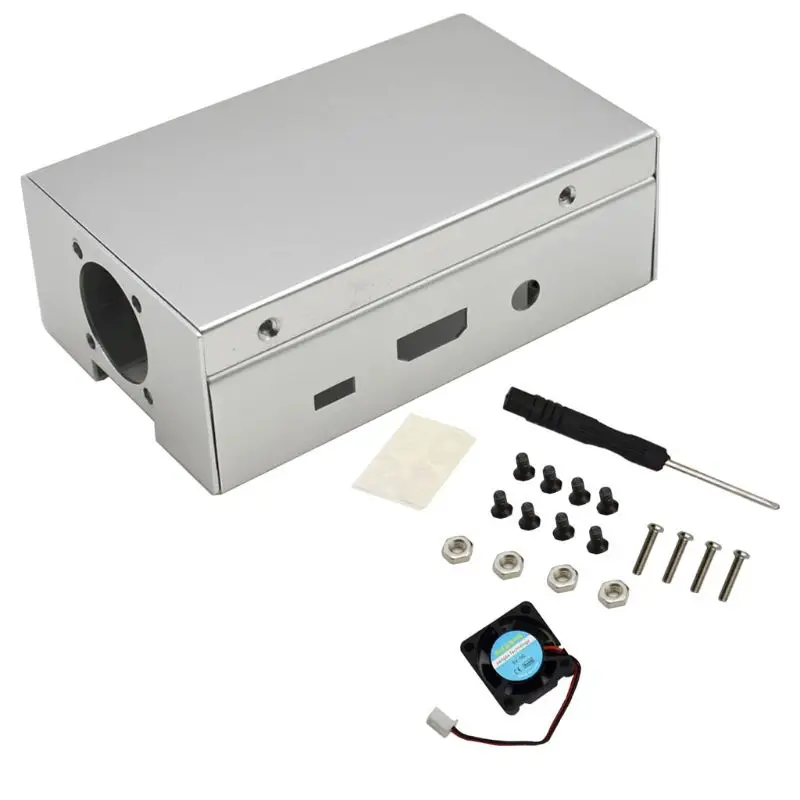 Алюминиевый Чехол, металлический корпус для Raspberry Pi Модель 3B/3B+/2B/2B+ комплект