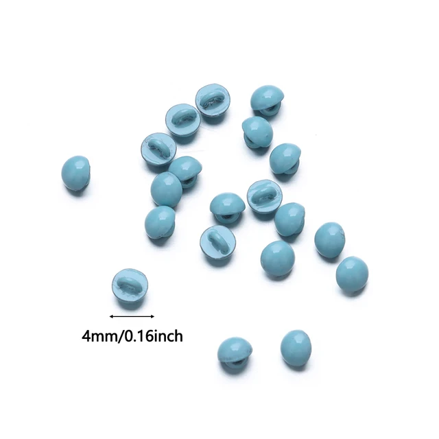 20Pcs/set 4mm Mini Mushroom Buttons Buckle for Doll Coat Doll Clothes Decoration Button DIY Doll Clothing Sewing Accessories 6