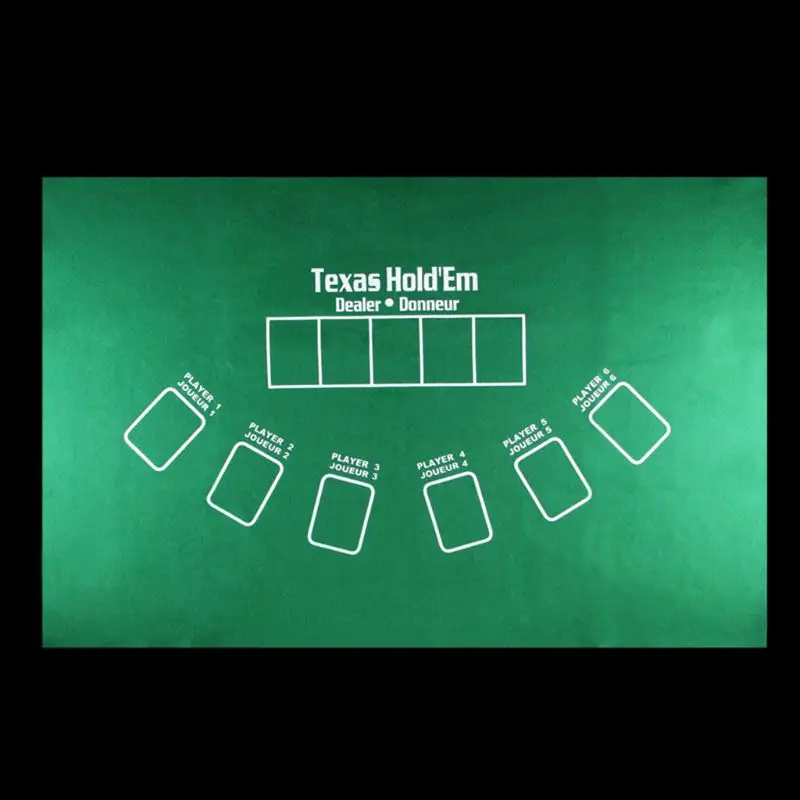 Double-sided Game Tablecloth Russian Roulette & Blackjack Gambling Table Mat J07 20
