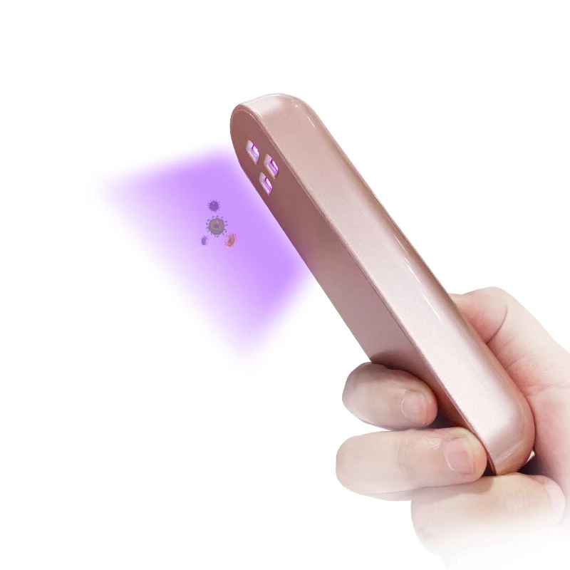 

Free shipping pocket uv-c germicidal led lights multifunction light disinfection lamp for mask USB handheld uv light sterilizer
