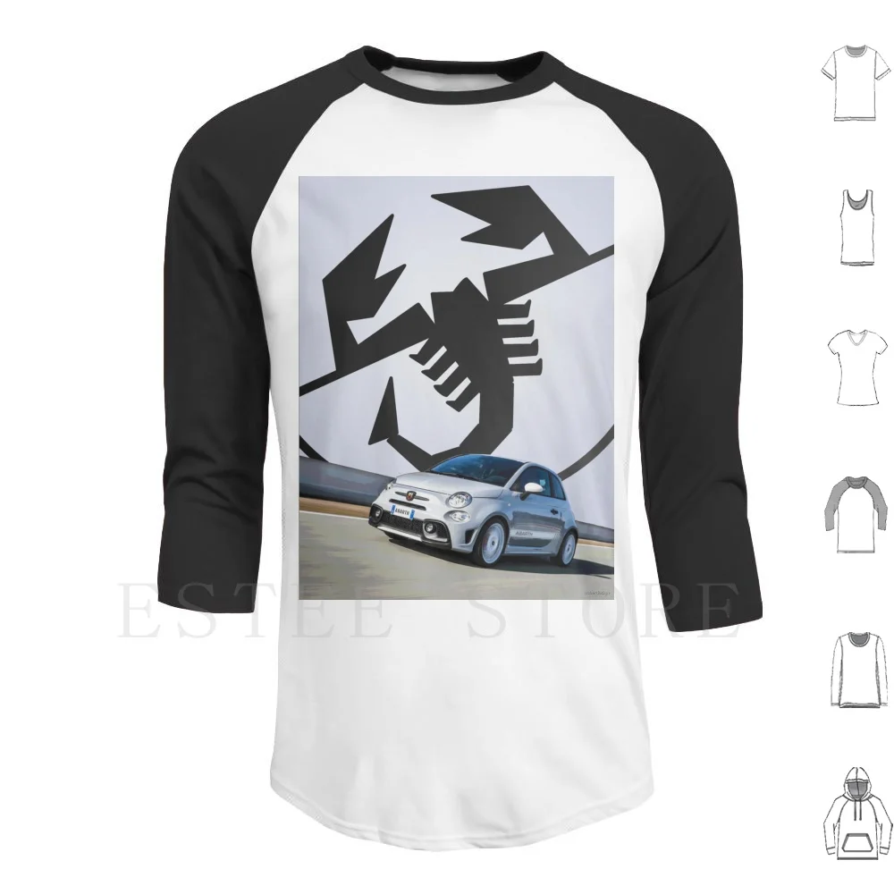 Abarth 595 500 Competizione Compound Volo Felpe Con Cappuccio Scorpion Grigio Abarth 595 Compound Volo Competizione Abarth 595 Abarth