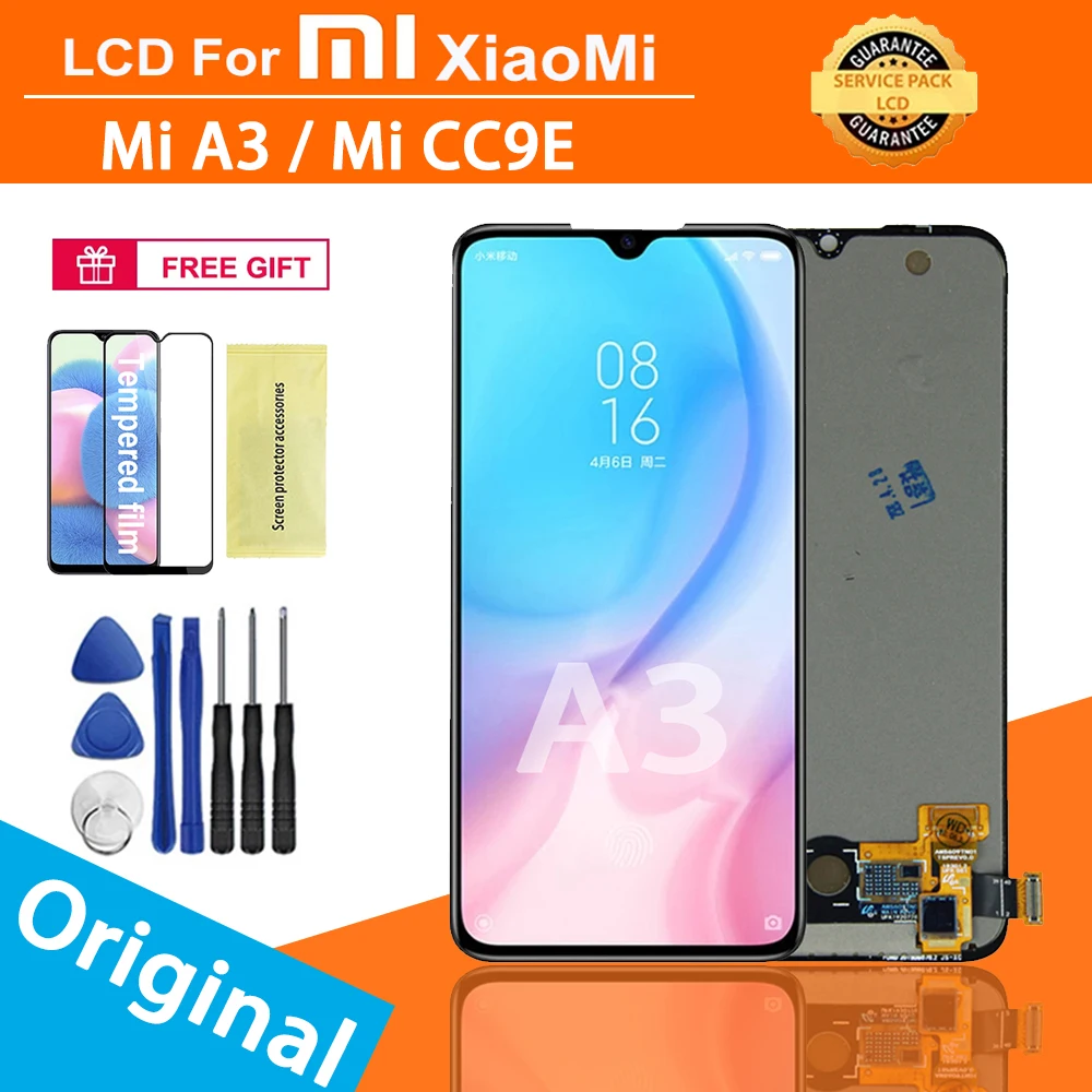 Оригинальный ЖК-дисплей 6 09 дюйма для Xiaomi Mi CC9E с сенсорным экраном дигитайзер в