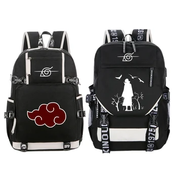 

New Arrival Cartoon Naruto Backpack Anime Akatsuki Sharingan Printing Cosplay School Backpacks Laptop Shoulder Bags
