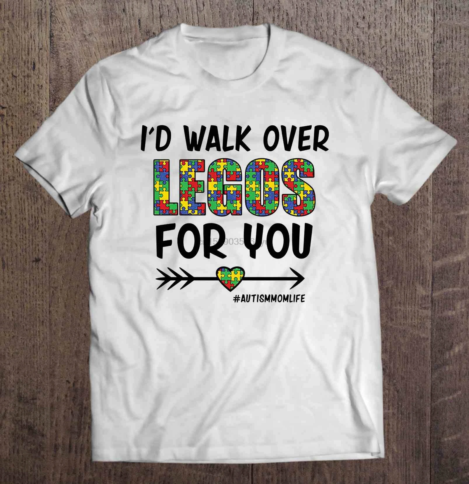 Мужская футболка с надписью I d Walk Over Legos For You | одежда