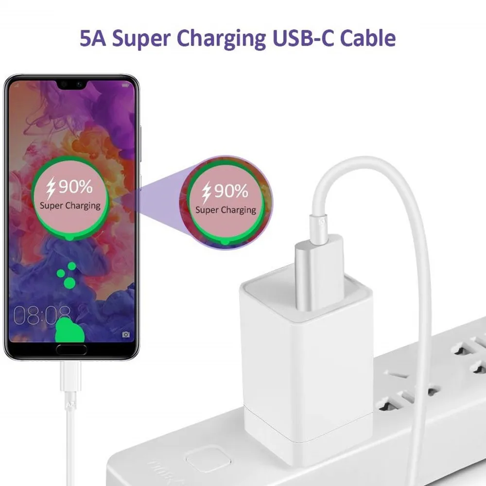 Тип C USB C 5A кабель для huawei samsung Xiaomi быстрое зарядное устройство QC 3,0 Supercharge супер быстрая зарядка Зарядное устройство шнур 1/2 м/3 м/метр